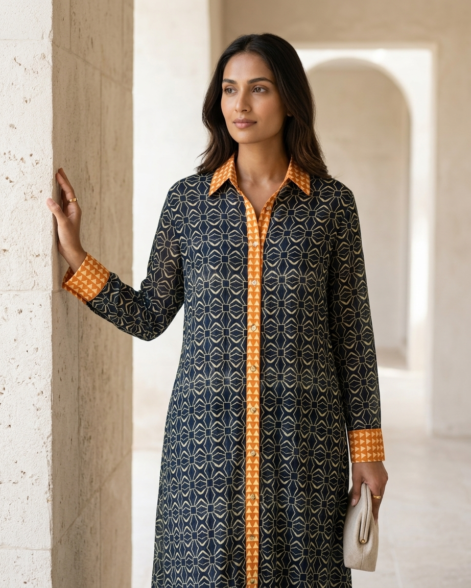 Geometric shape Kaftan