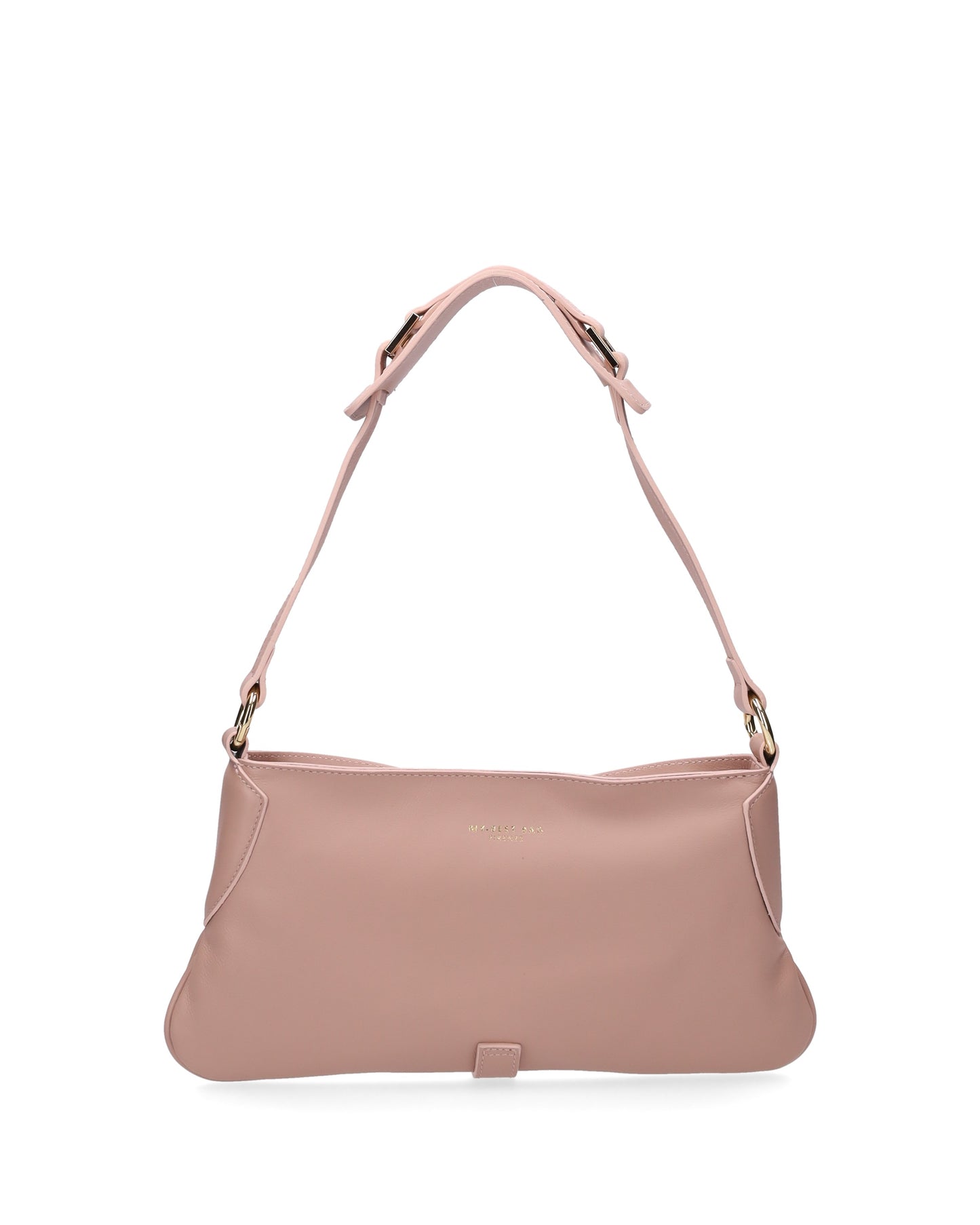 LEATHER SHOULDER BAG IN PINK