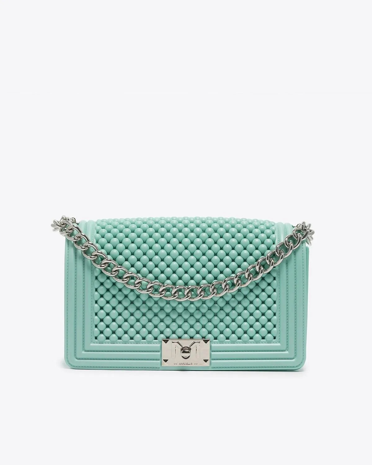 FLAT M BALL IN TIFFANY-Cross-Body Bags-MARC ELLIS- Pointure.AE