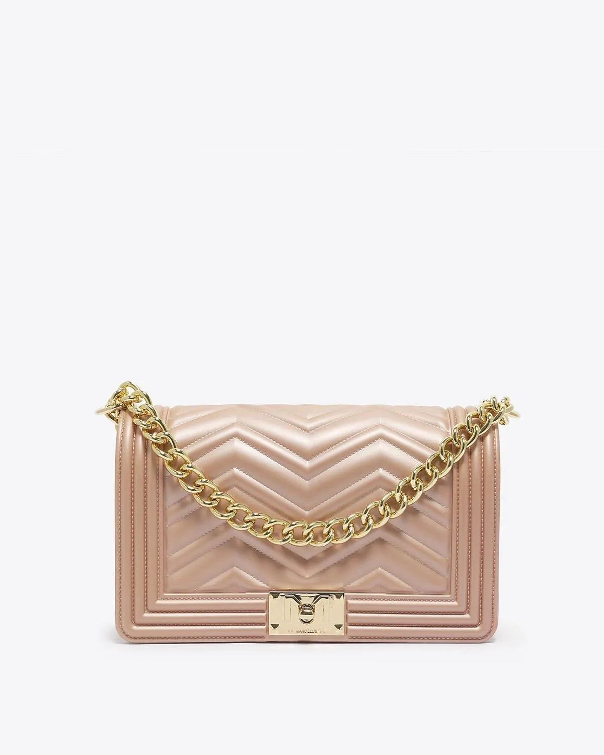 FLAT M MANHATTAN IN NUDE-Cross-Body Bags-MARC ELLIS- Pointure.AE
