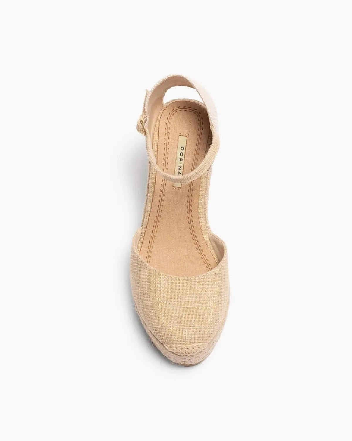 GLITTERED FABRIC WEDGE-Espadrilles-CORINA- Pointure.AE
