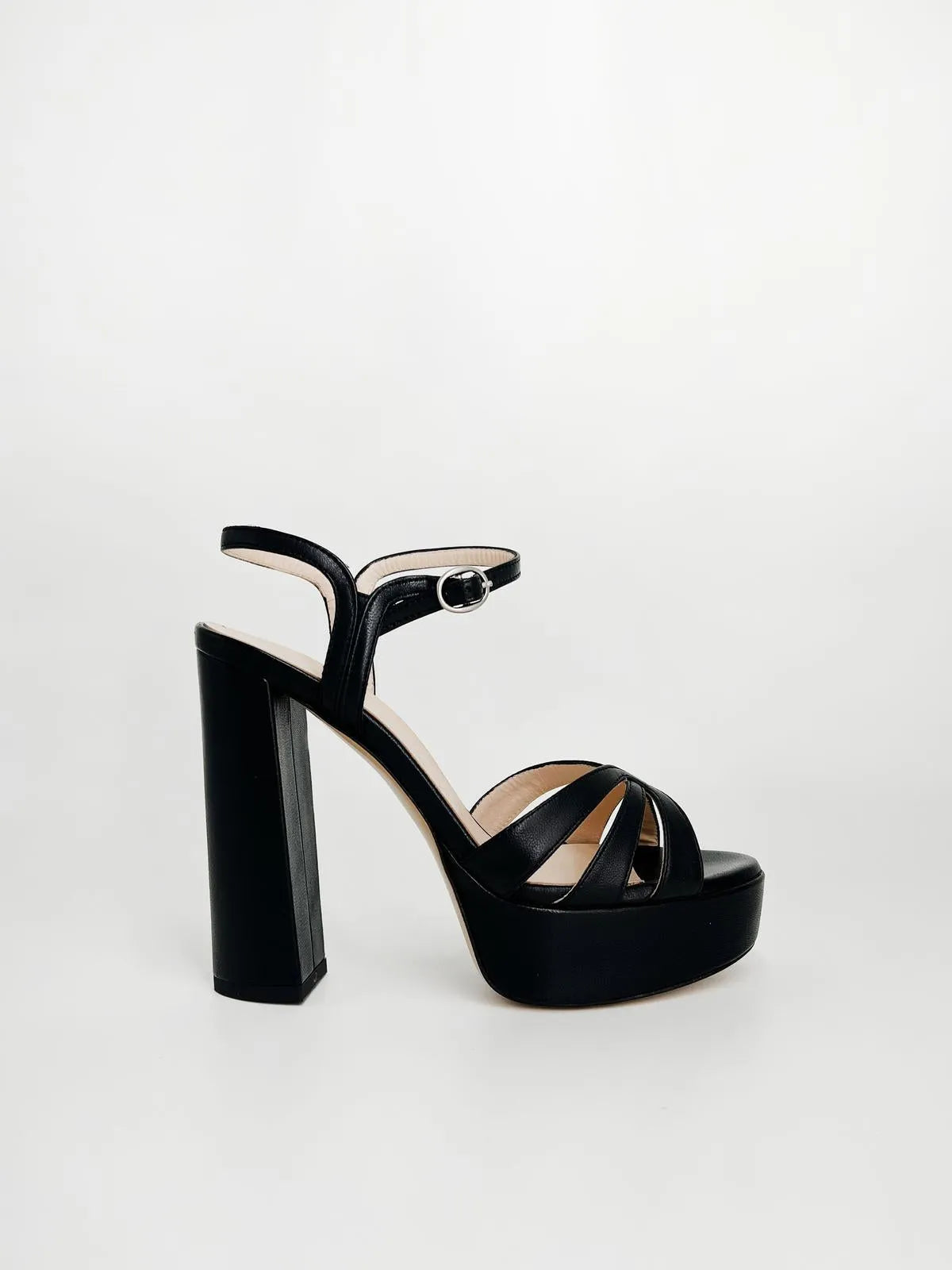 LEATHER PLATFORM SANDAL-Sandals-MARC ELLIS- Pointure.AE