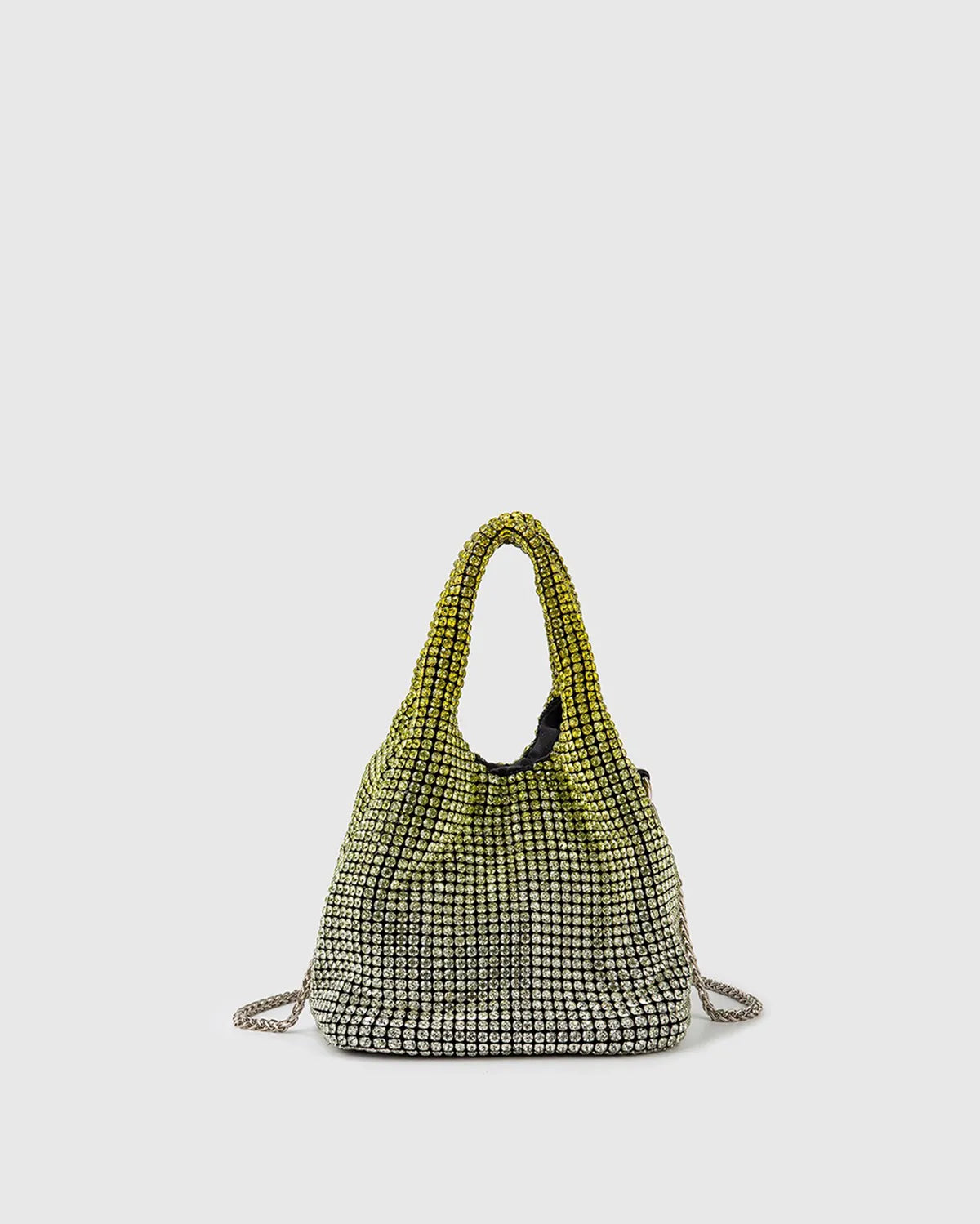TOP HANDLE RHINESTONE BAG IN YELLOW-Top Handle Bags-STAY IN STYLE- Pointure.AE