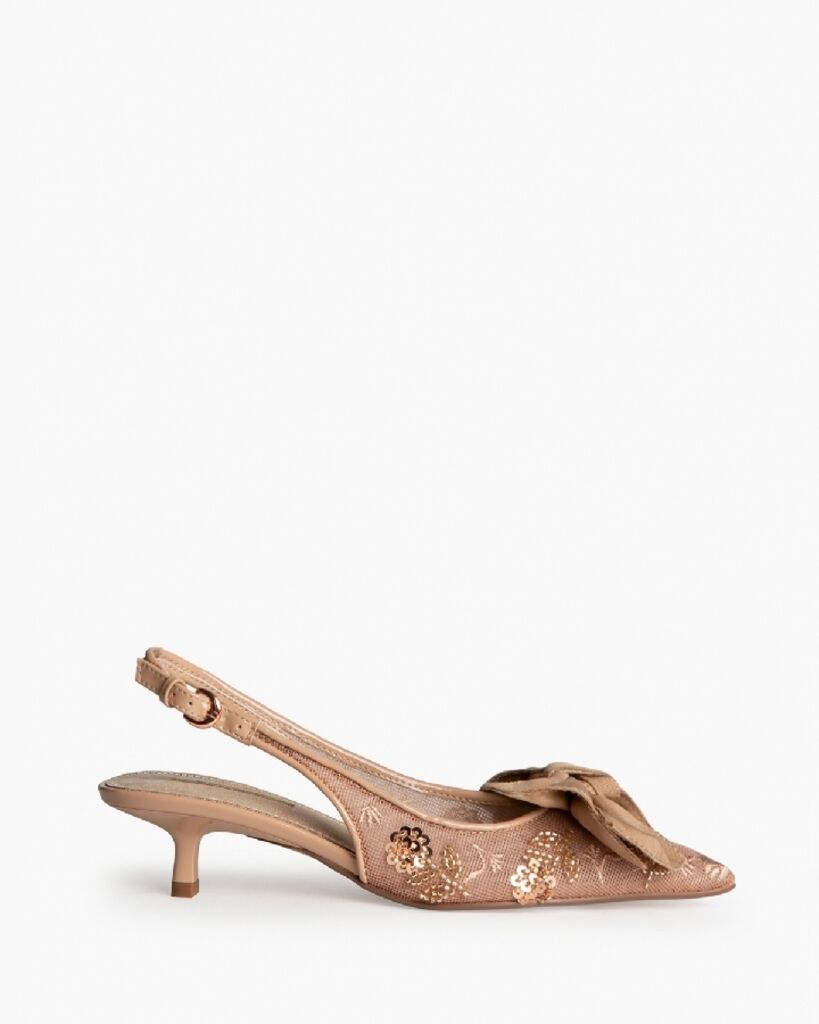 Mesh Sling Back in Camel
