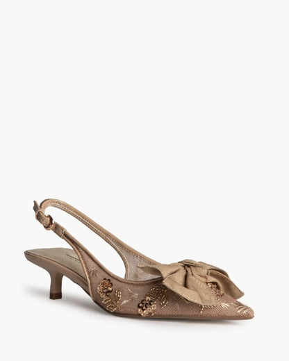 Mesh Sling Back in Camel