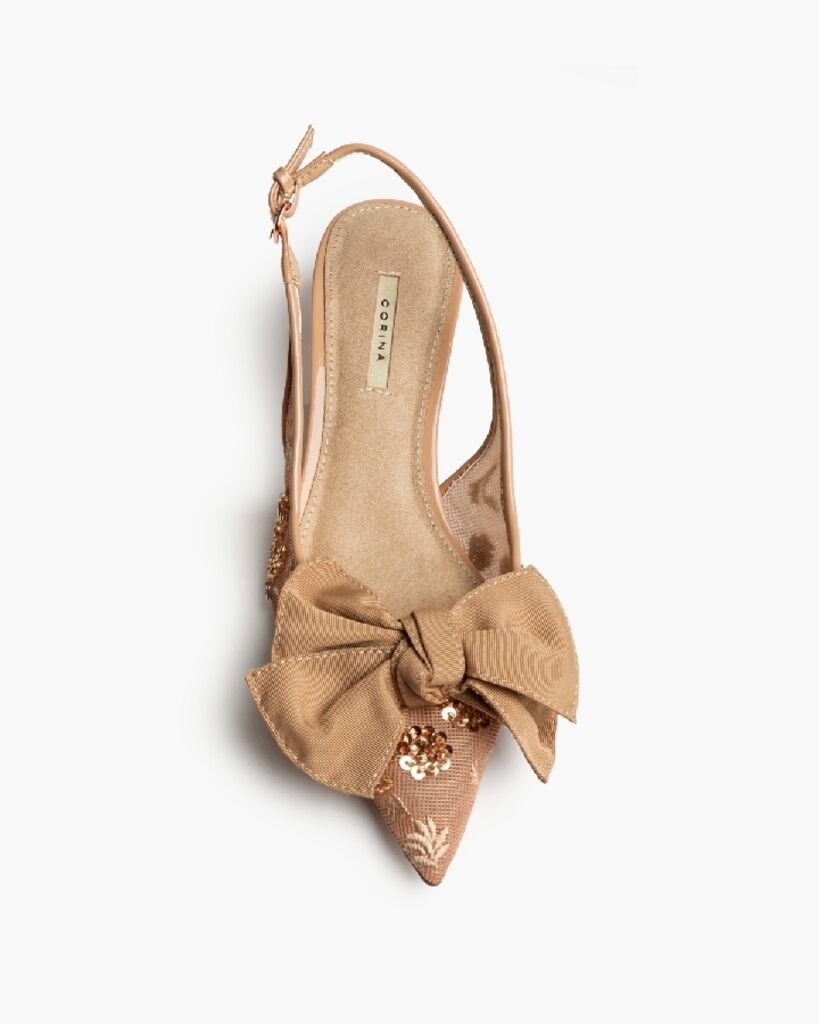 Mesh Sling Back in Camel