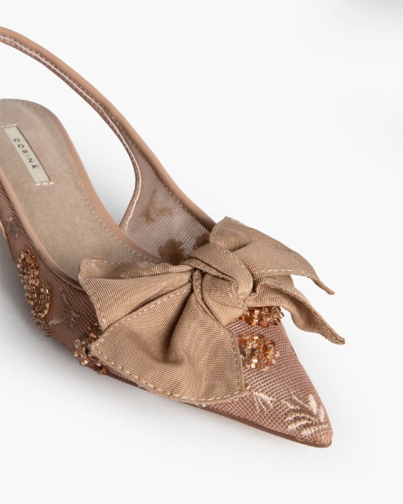 Mesh Sling Back in Camel