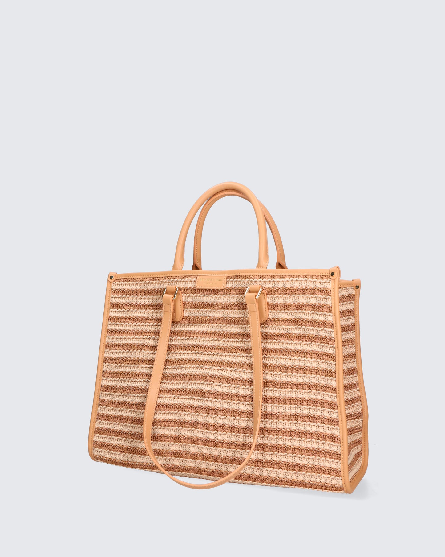 SHOPPER BAG - STRAW BEIGE