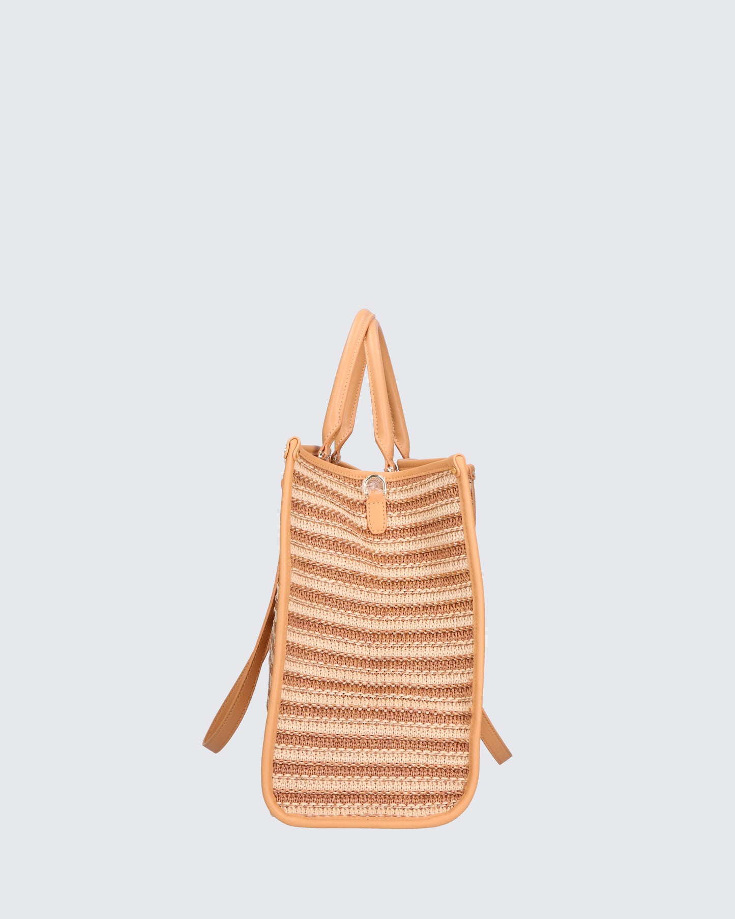 SHOPPER BAG - STRAW BEIGE