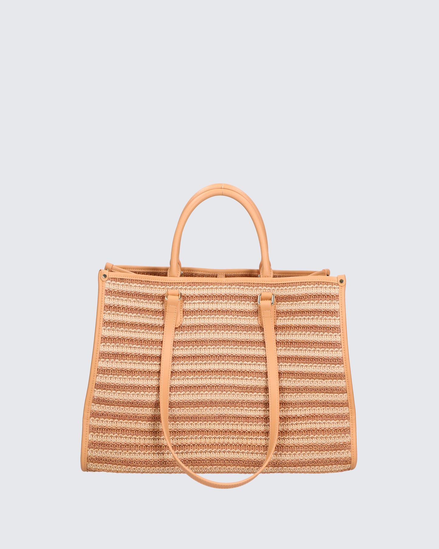SHOPPER BAG - STRAW BEIGE