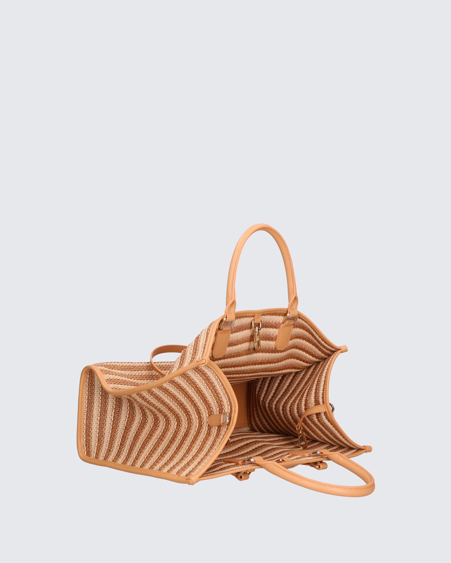 SHOPPER BAG - STRAW BEIGE