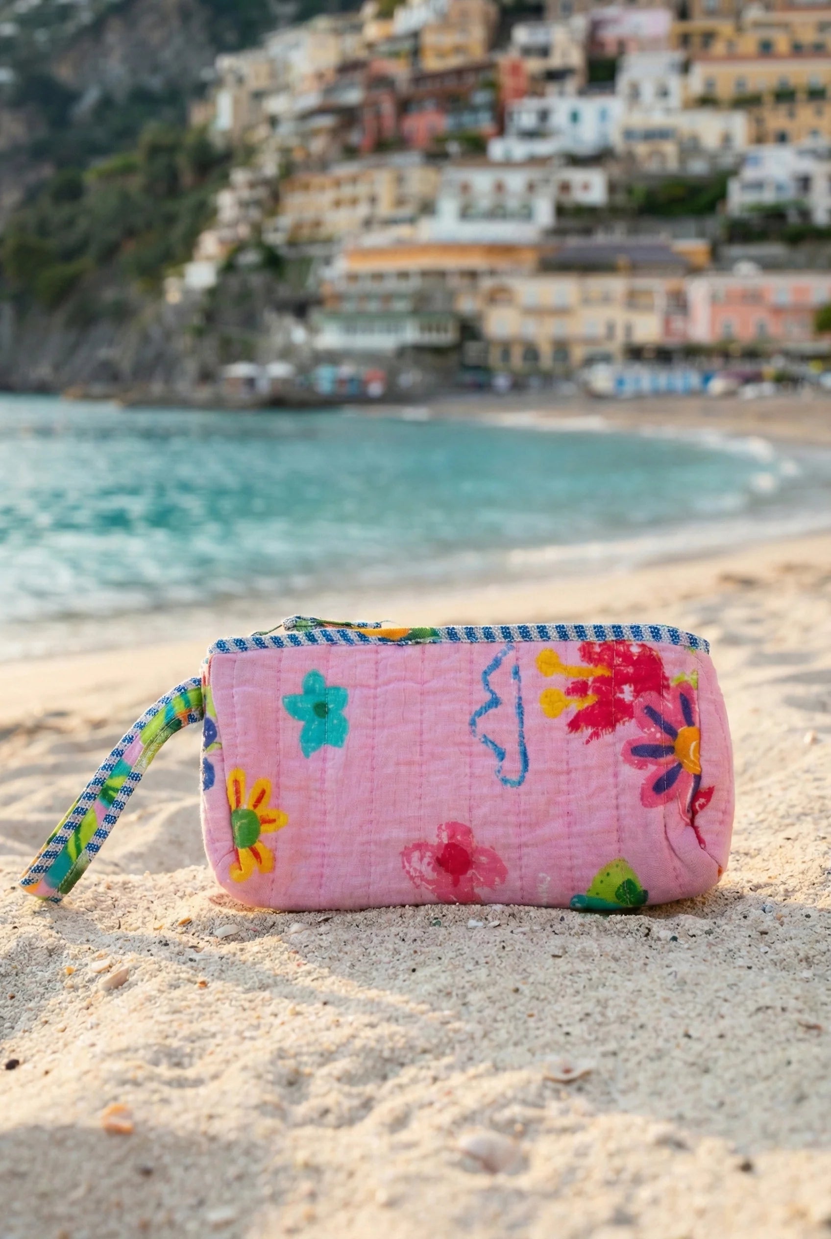Antica Sartoria Small handbag in Pink – 100% Cotton
