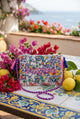 Antica Sartoria Clutch bag in Blue – 100% Cotton