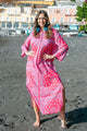 Antica Sartoria Long kaftan in Pink – 100% Cotton