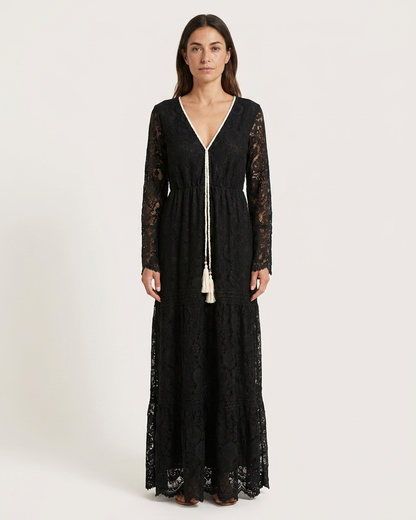 Lace Black Maxi Dress