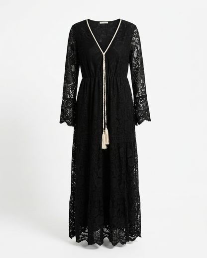 Lace Black Maxi Dress