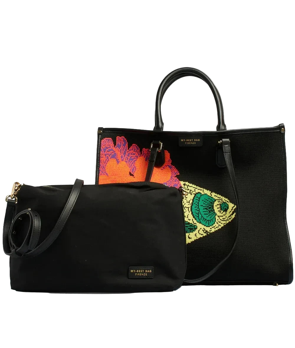 FISH & FLOWER - TOTE BAG