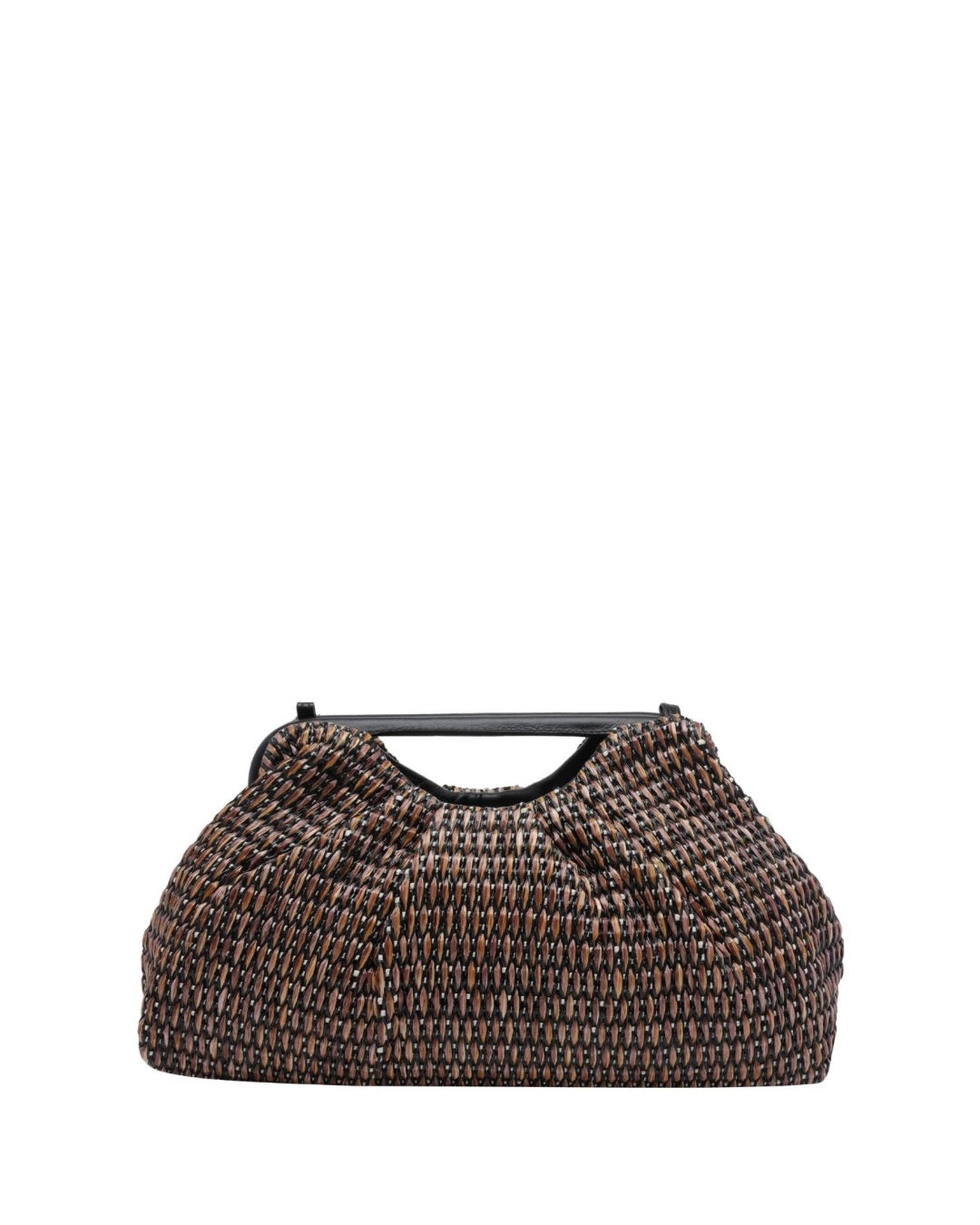 WOVEN POUCH BROWN/BLACK
