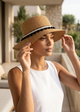 POMPOM HANDMADE STRAW HAT