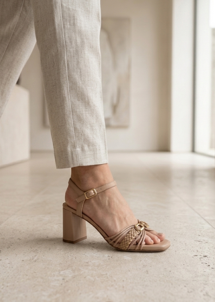 SANDAL WITH BRAIDED STRAP