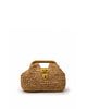 Lock Woven Pouch in Beige