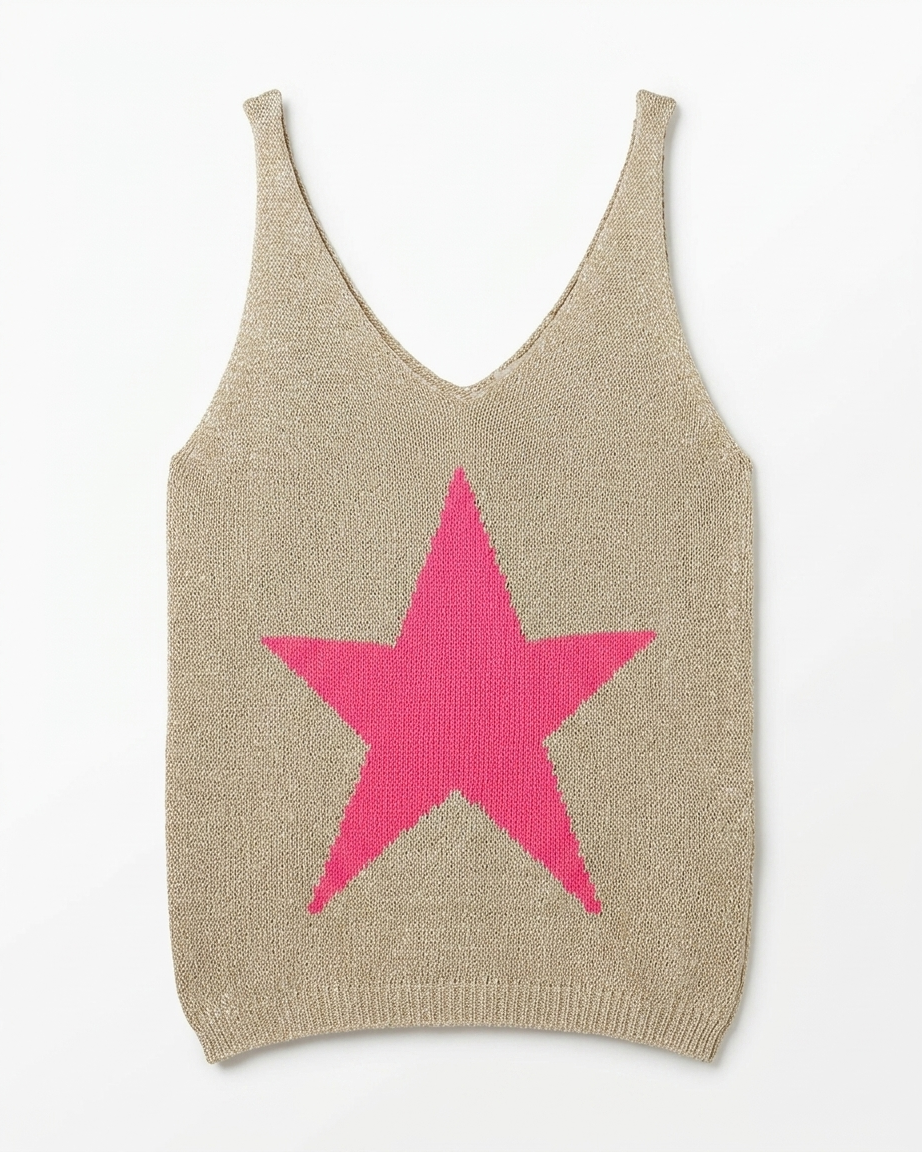 STAR TOP IN PINK