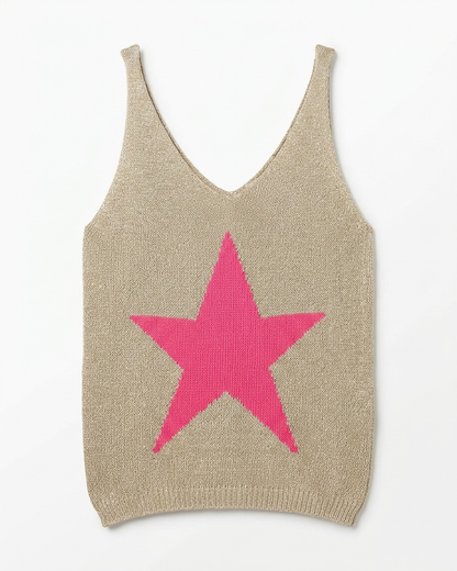STAR TOP IN PINK