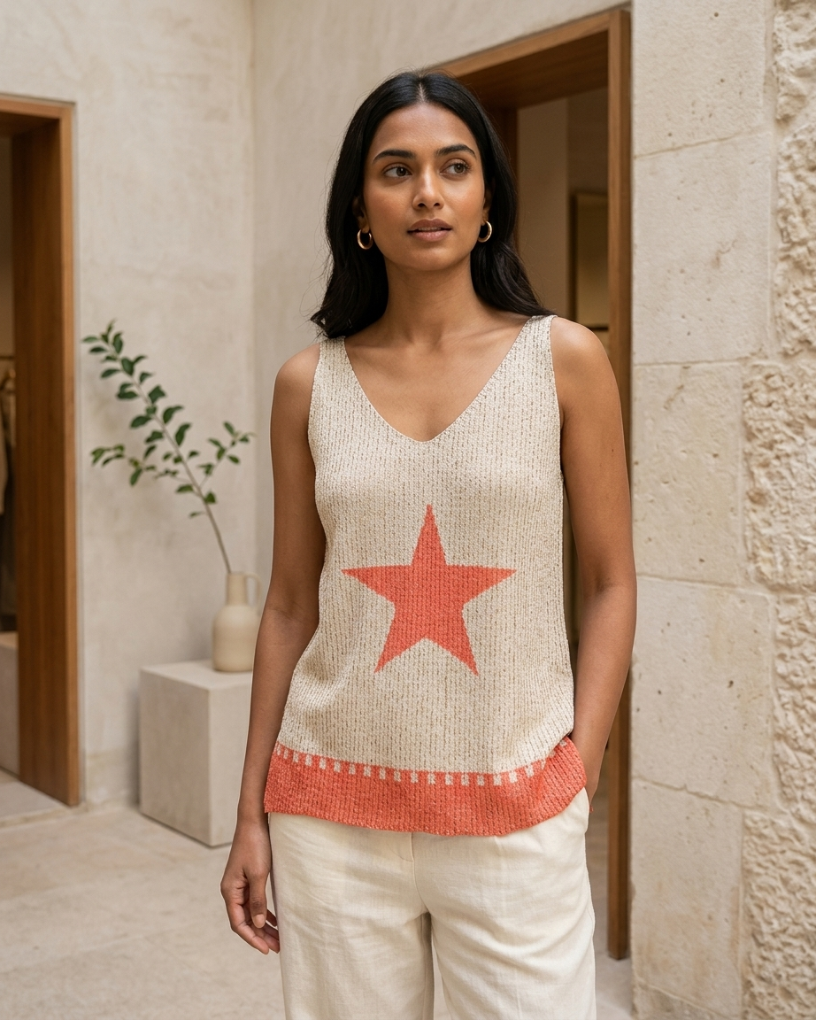 STAR TOP IN CORAL