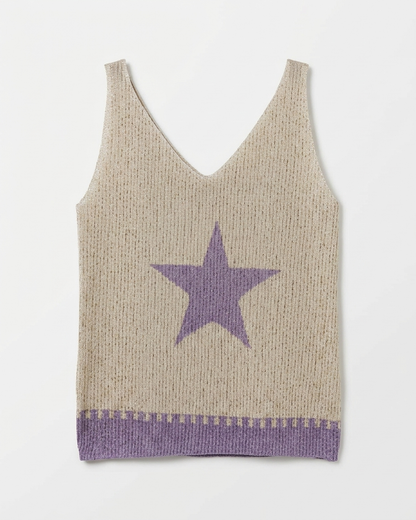 STAR TOP IN PURPLE
