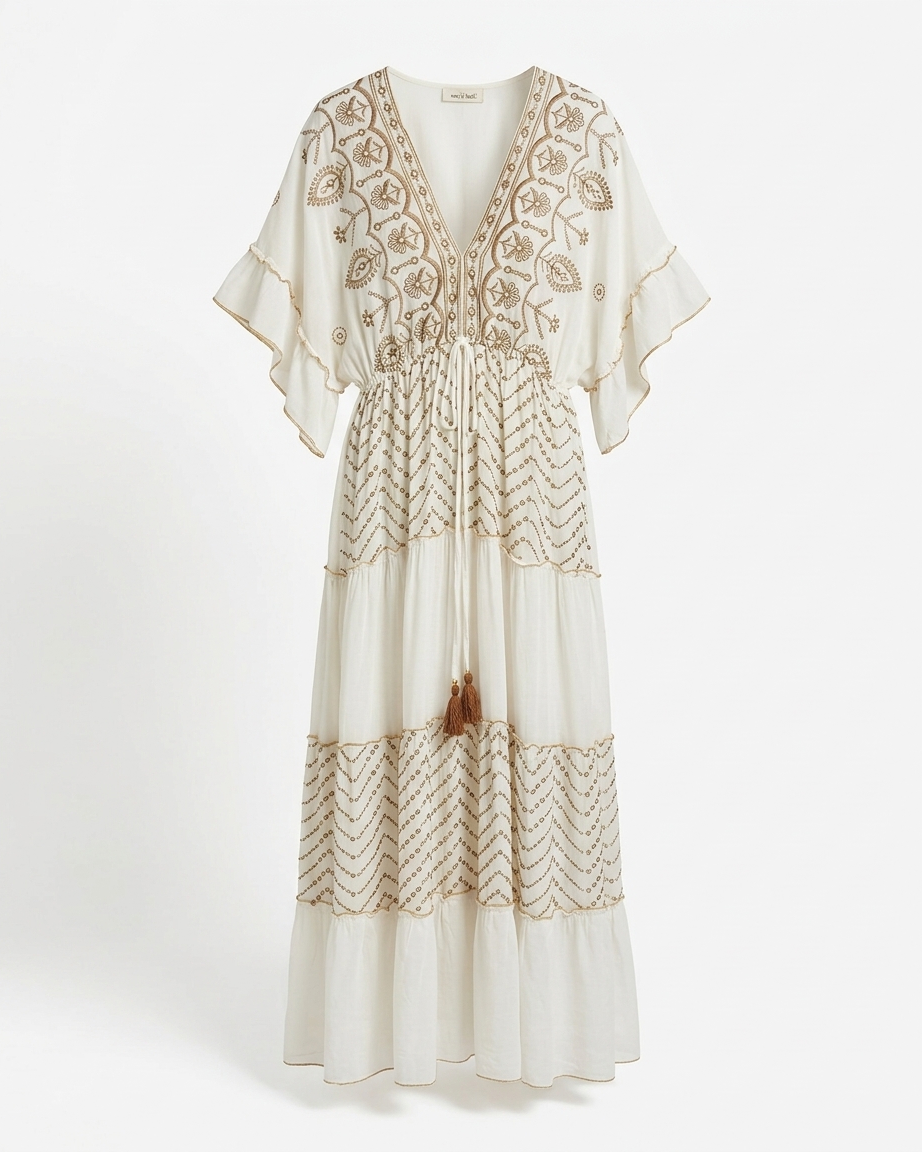 Boho Dress in White