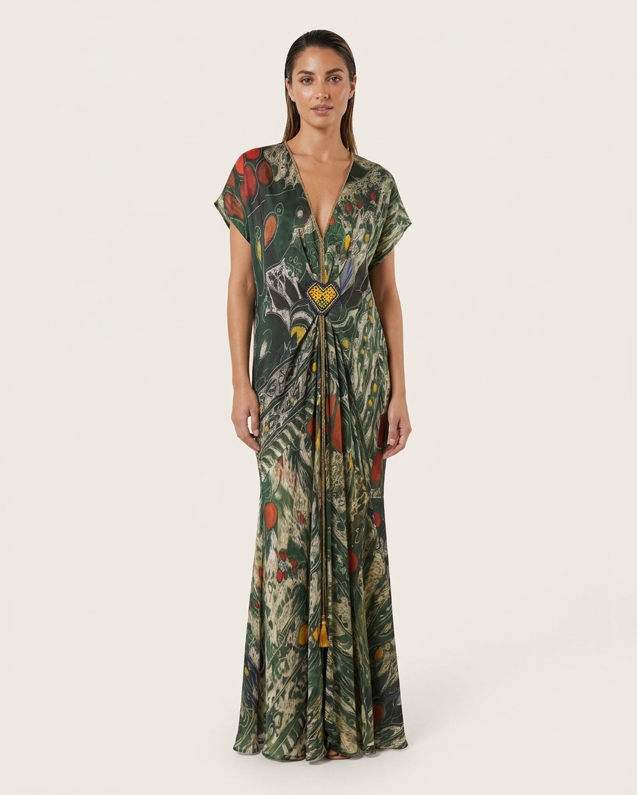 Premium Kaftan with heart detail