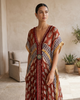 Premium Printed Linen Kaftan