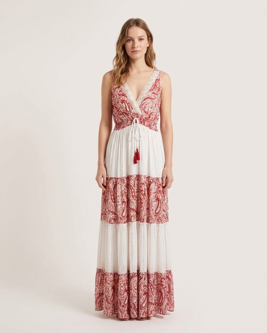 V Neck sleeveless Dress
