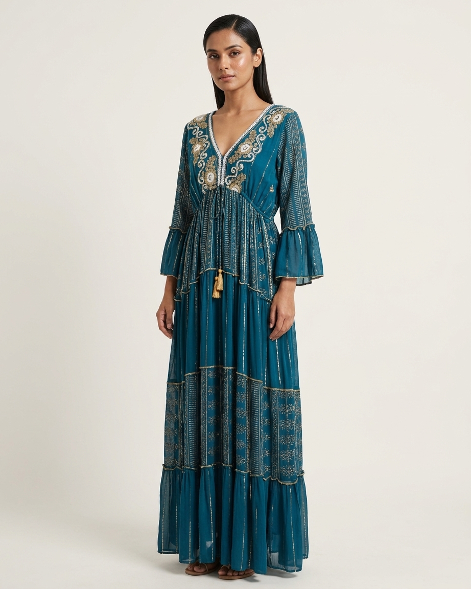 Boho Dress in Blue