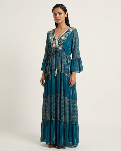 Boho Dress in Blue