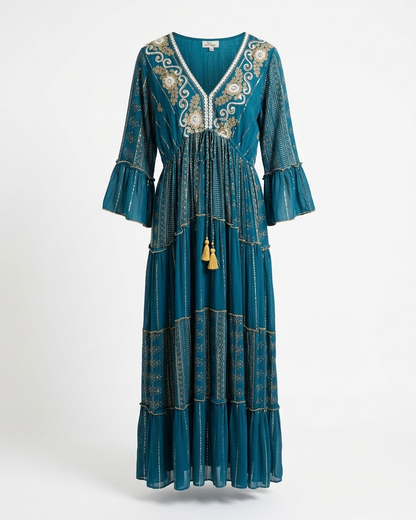 Boho Dress in Blue