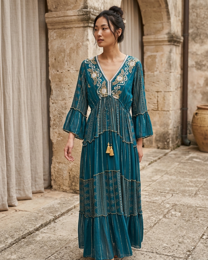 Boho Dress in Blue