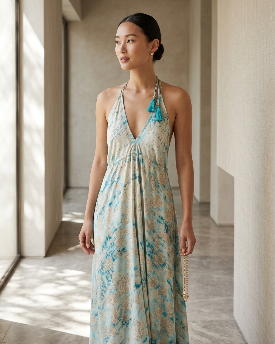 Boho Dress in blue