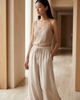 Linen Pants in Beige by Color Your Life