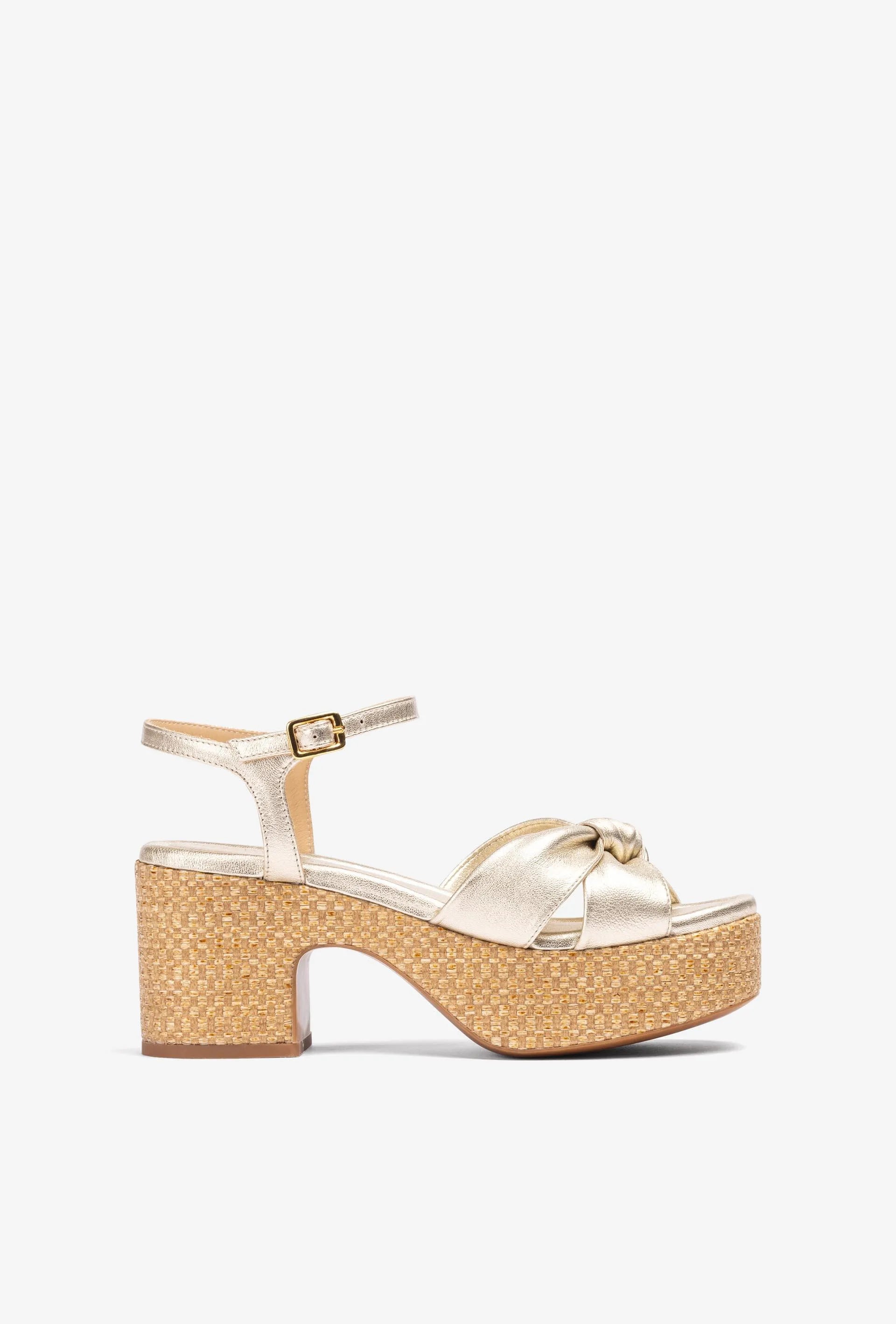 Unisa Kalea sandal in Platino – MĀJÅ Dubai