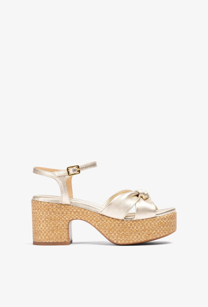 Unisa Kalea sandal in Platino – MĀJÅ Dubai
