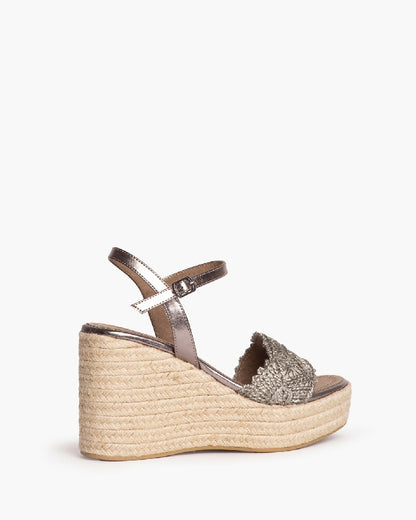 HIGH HEEL SANDAL IN GREY