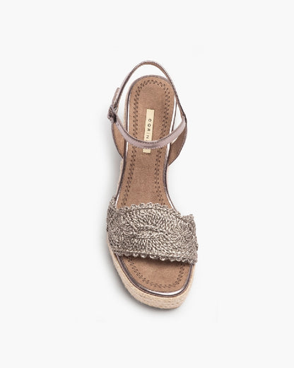 HIGH HEEL SANDAL IN GREY