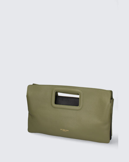 TOP HANDLE BAG IN GREEN