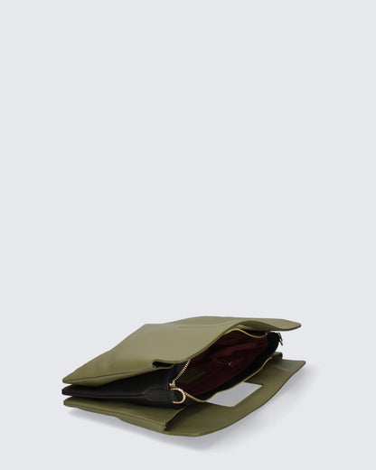 TOP HANDLE BAG IN GREEN
