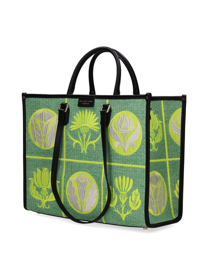 TOTE BAG - STRAW MINT
