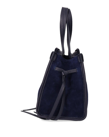TOP HANDLE BAG IN NAVY BLUE