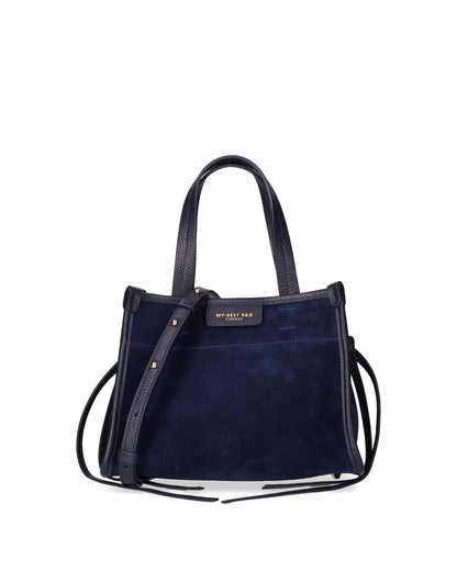 TOP HANDLE BAG IN NAVY BLUE