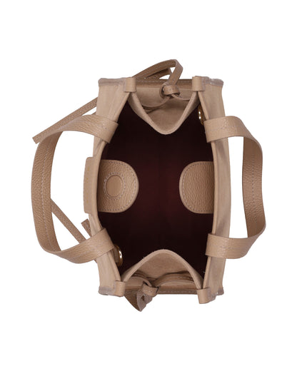 TOP HANDLE BAG IN BEIGE