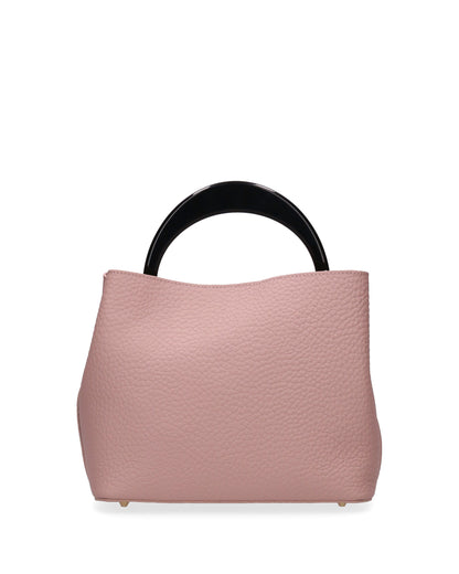 TOP HANDLE BAG IN PINK LEATHER